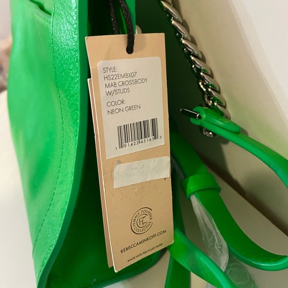 New REBECCA MINKOFF Mab Studded Crossbody Bag handbag - Picture 5 of 7